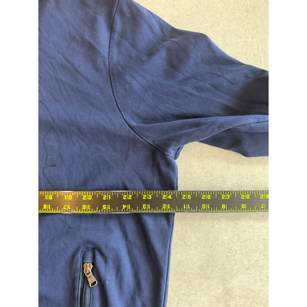 Polo Ralph Lauren Performance Mens XL Navy Blue Red Full Zip Track Jacket - Picture 8 of 11